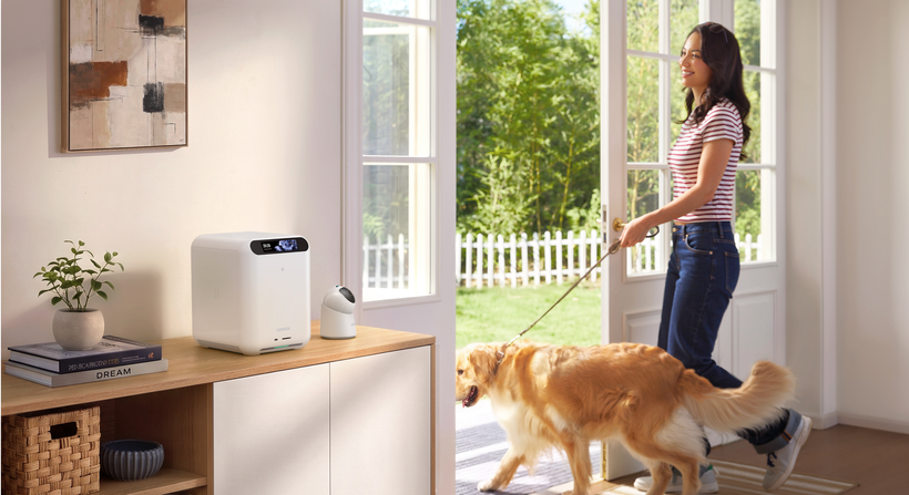 UGREEN Home Assistant near the back door
